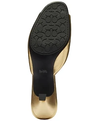 Coach Women's Kitten Heel Round Toe Dress Sandals