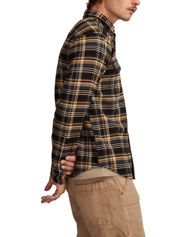Lucky Brand Men's Cloud Soft Flannel Long Sleeve Shirt