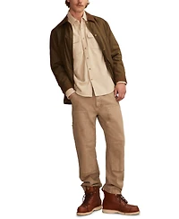 Lucky Brand Men's Solid Cloud Soft Flannel Long Sleeve Shirt