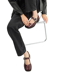 Coach Women's Tea Rose Mary Janes Slip On Flats