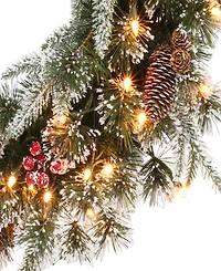 Puleo Pre-Lit Decorated Christmas Wreath
