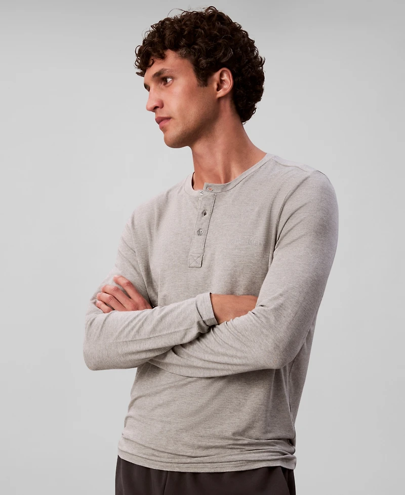 Calvin Klein Men's Henley Neck Sleep Top