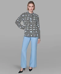 Karl Lagerfeld Paris Women's Printed Top