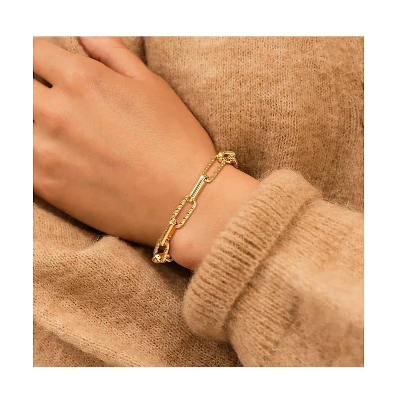 Sienna Adjustable Paperclip Chain Stackable Bracelet