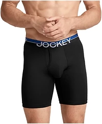 Jockey Men's 2-Pack Infinite Cool Long Leg Boxer Briefs