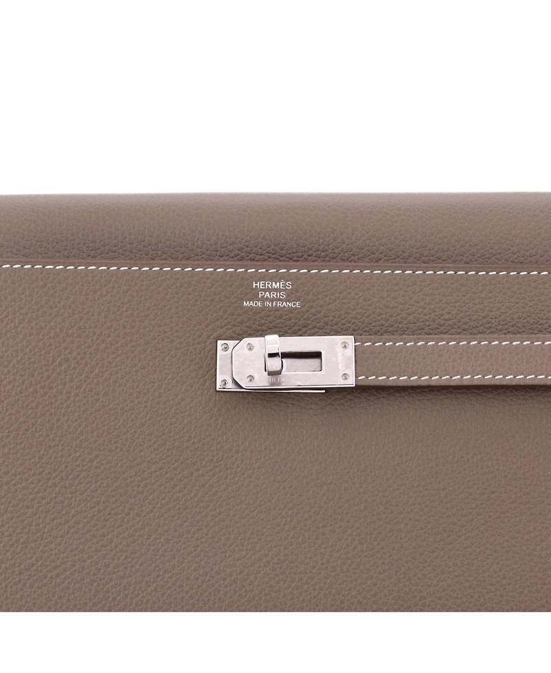 Pre-Owned Hermes Kelly To Go Wallet Evercolor