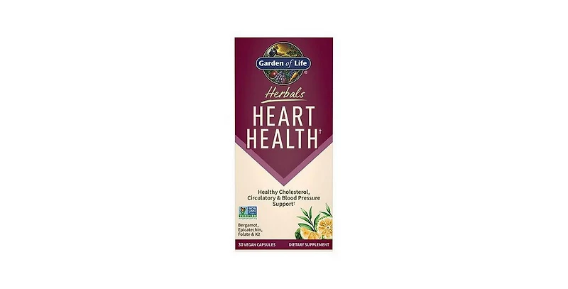 Garden of Life Herbals Heart Health Capsules ,30 Capsules