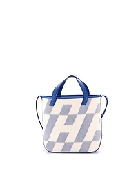 Pre-Owned Hermes 27 Cabas H en Biais Tote Canvas with Leather