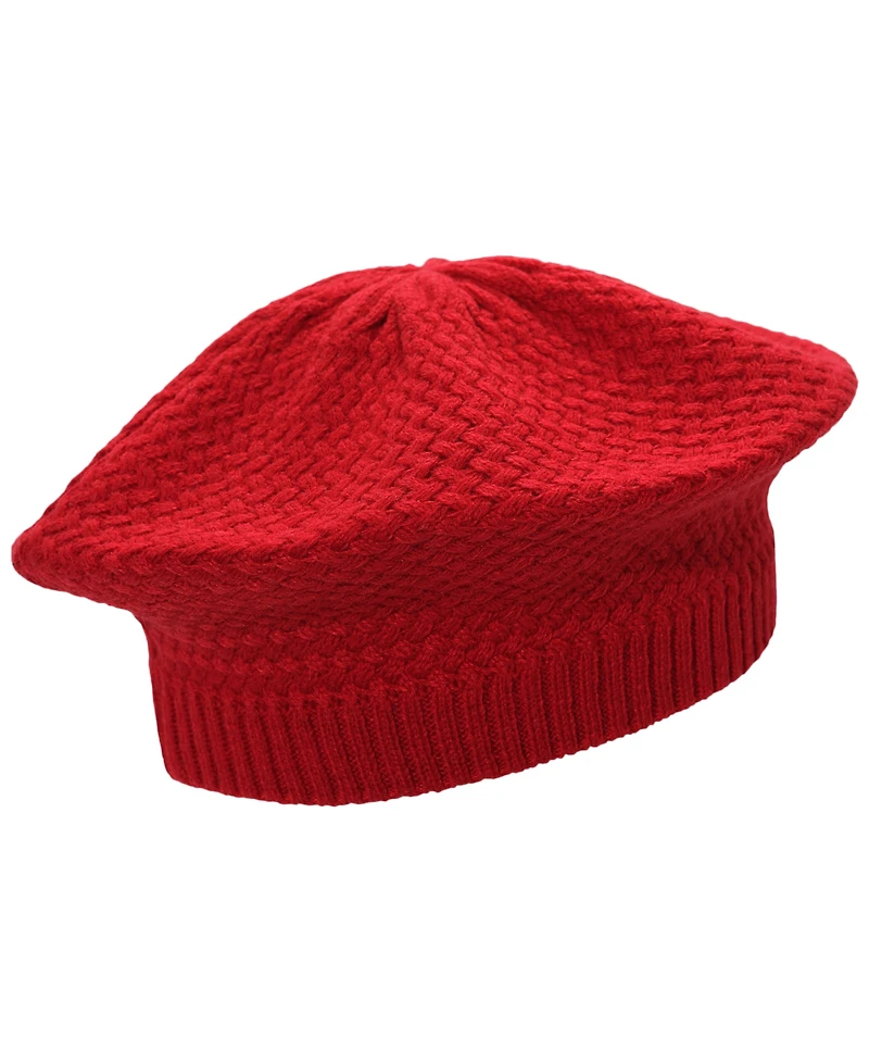 Lauren Ralph Basket Knit Beret Hat