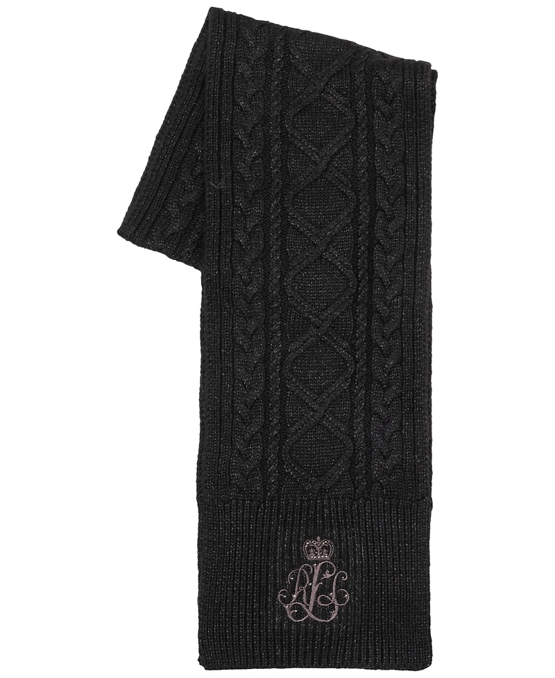 Lauren Ralph Lauren Metallic Cable Scarf