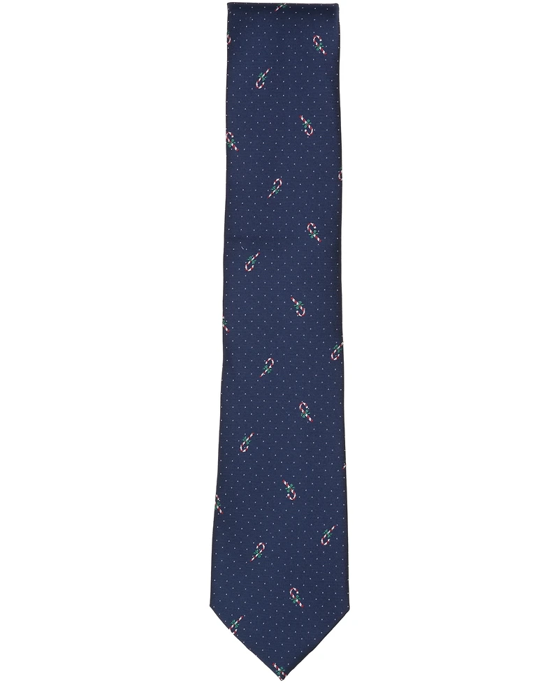 Club Room Men's Holiday Candy Cane Tie, Macy's Exclusive