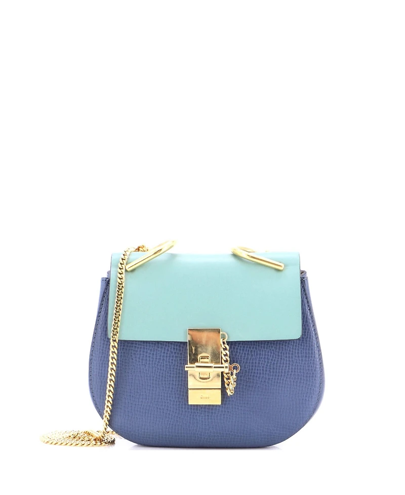 Pre-Owned Chloe Mini Drew Crossbody Bag Leather