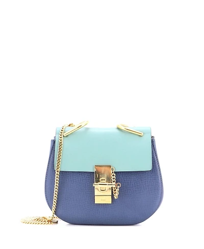 Pre-Owned Chloe Mini Drew Crossbody Bag Leather
