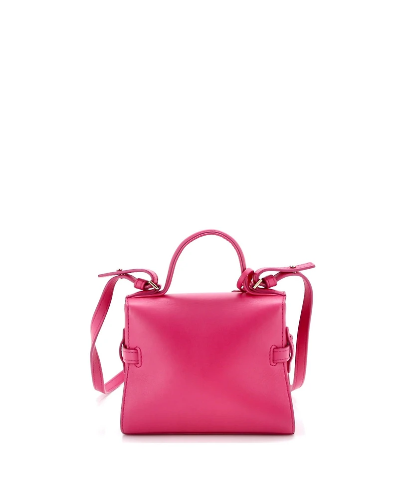 Pre-Owned Delvaux Mini Tempete Top Handle Bag Leather