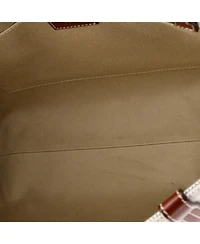 Pre-Owned Chloe Medium Woody Tote Canvas with Leather