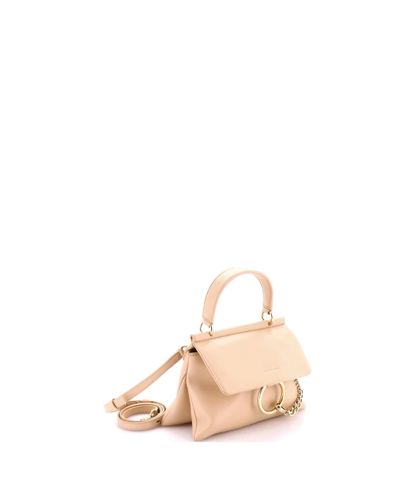 Pre-Owned Chloe Small Faye Top Handle Bag Leather