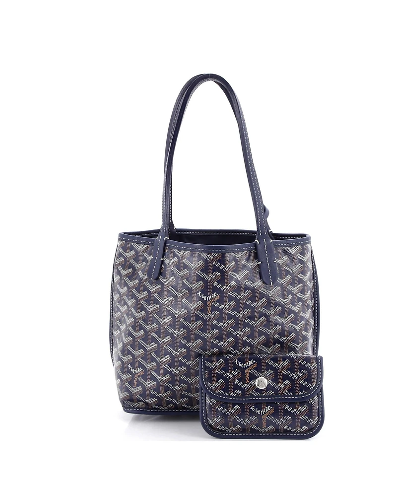 Pre-Owned Goyard Mini Anjou Reversible Tote Coated Canvas
