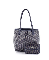 Pre-Owned Goyard Mini Anjou Reversible Tote Coated Canvas