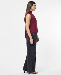 Fcuk Women's Marina Chiffon Sleeveless Bow Top