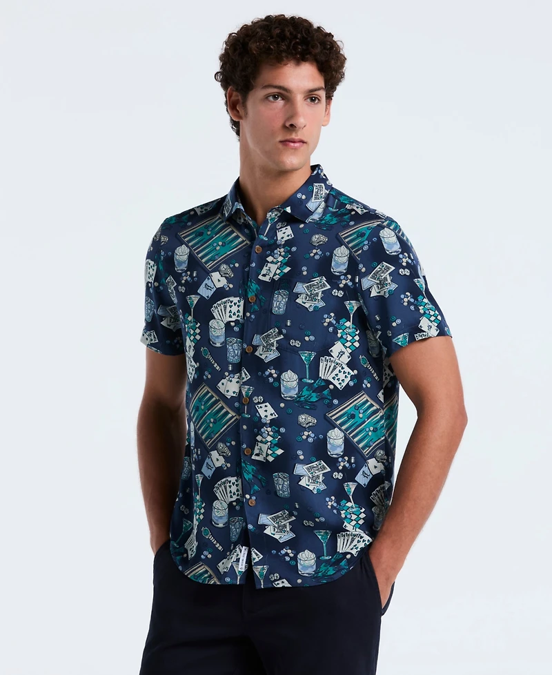 Original Penguin Men's Short Sleeve Button Down Shirt