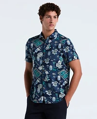 Original Penguin Men's Short Sleeve Button Down Shirt
