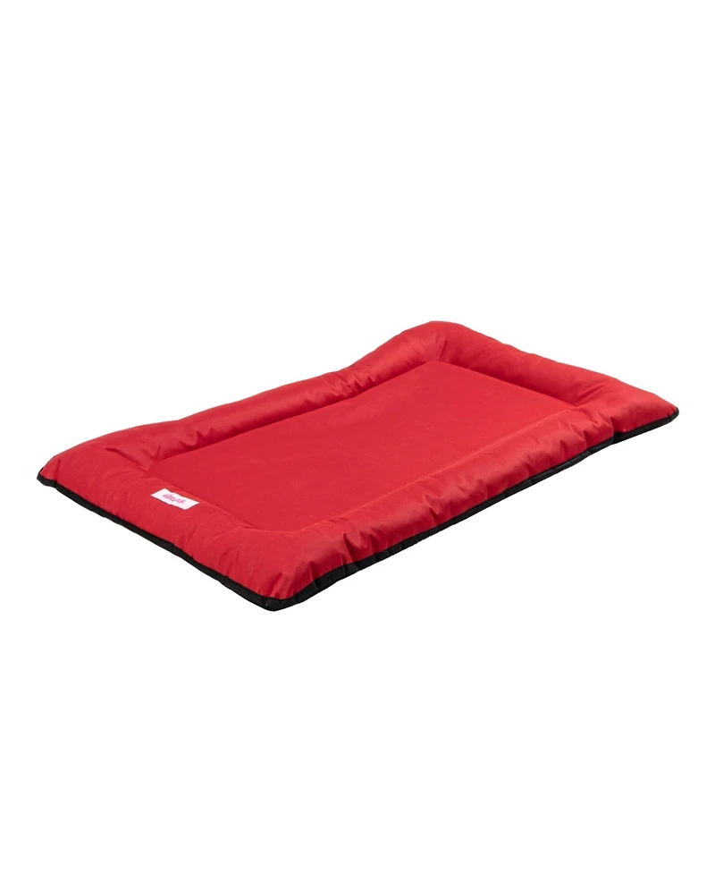 The Licker Store Archie Traditional Oxford Waterproof Indoor/Outdoor Hand-Washable Memory Foam Camping Pet Bed