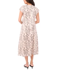 Vince Camuto Women's V-Neck Floral Sequin Top