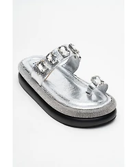 Prologue Shoes Evans Jeweled Platform Sandal (Women)