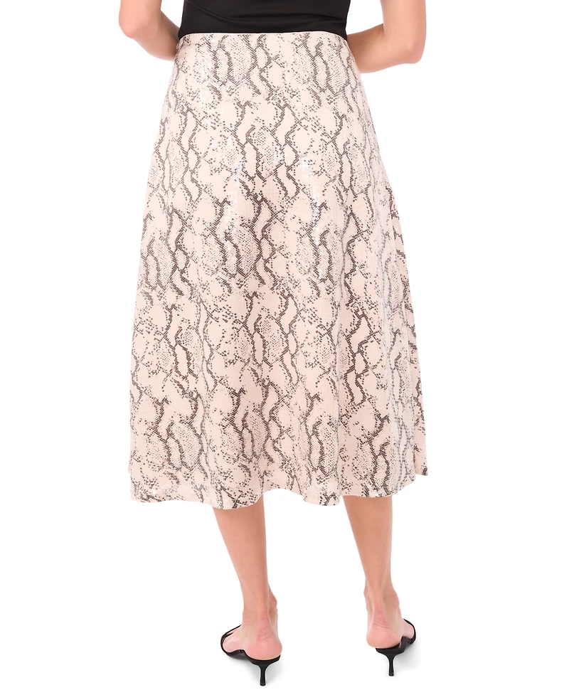 Vince Camuto Women's Bias Cut A-Line Midi Skirt
