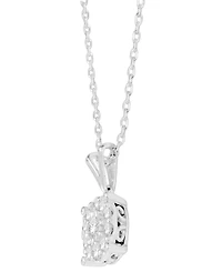 Macy's Diamond Pendant Necklace (1/4 ct. t.w.) in Sterling Silver