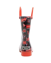 London Fog Toddler Boys 5T-10T Sven Printed Light-Up Rain Boots