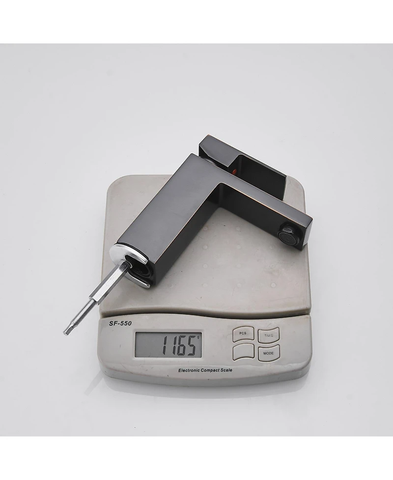 Greenspring Single Handle Hole Low-Arc Bathroom Faucet with Supply Line