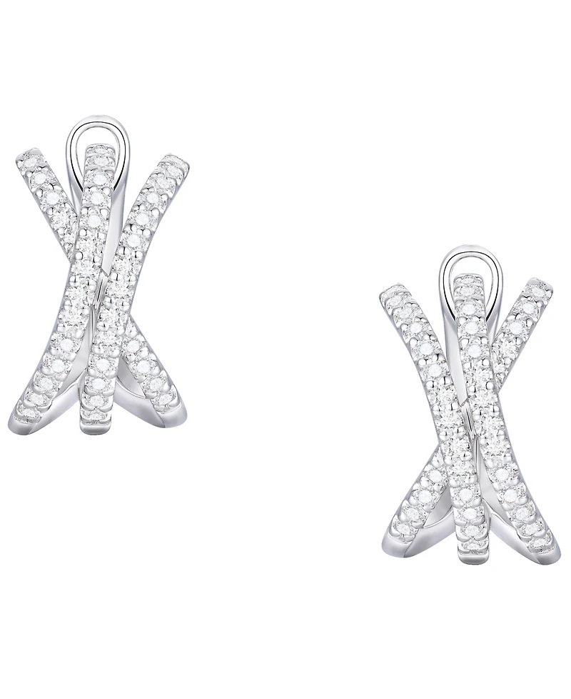 Macy's Diamond Earrings (1/2 ct. t.w.) in Sterling Silver