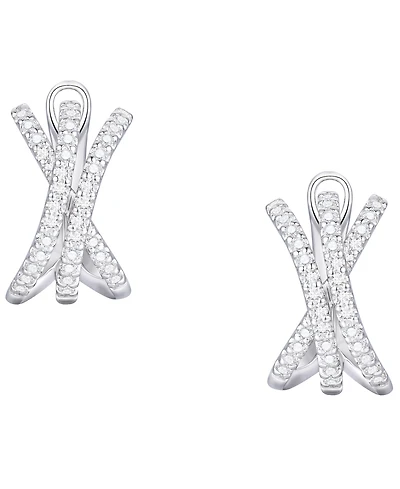 Macy's Diamond Earrings (1/2 ct. t.w.) in Sterling Silver