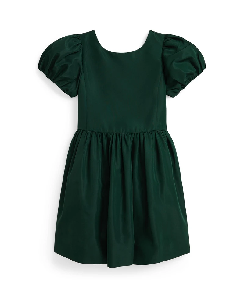 Polo Ralph Lauren Girls 2T-6X Short Sleeve Taffeta Dress