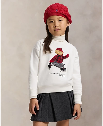 Polo Ralph Lauren Girls 2T-6X Long Sleeves Boxy Sweatshirt