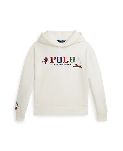 Polo Ralph Lauren Girls 7-16 Logo Embroidered Long Sleeve Hoodie