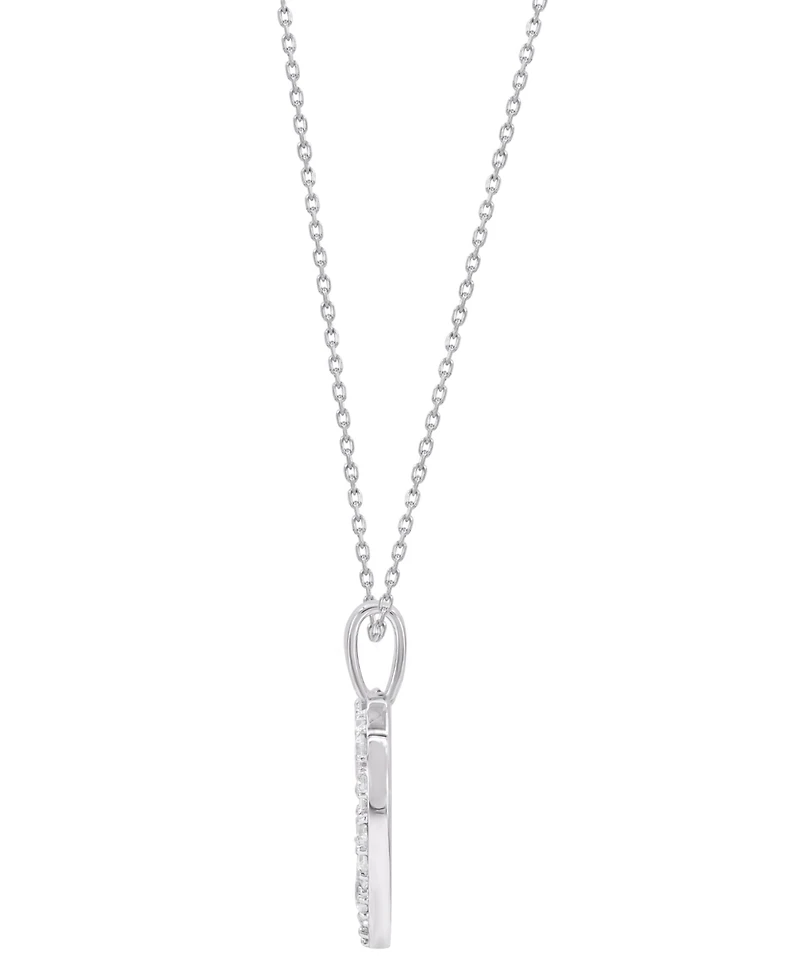 Macy's Diamond Pendant Necklace (1 ct. t.w.) in 14K White Gold