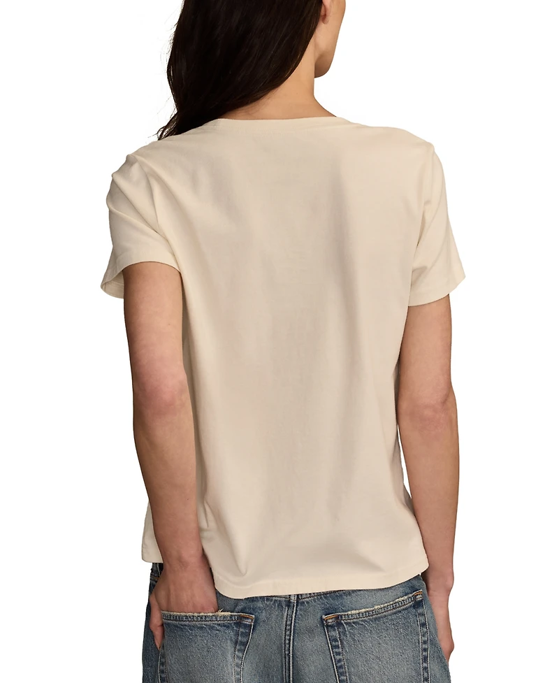 Lucky Brand Women's Journey Freedom Classic Crew Neck T-Shirt