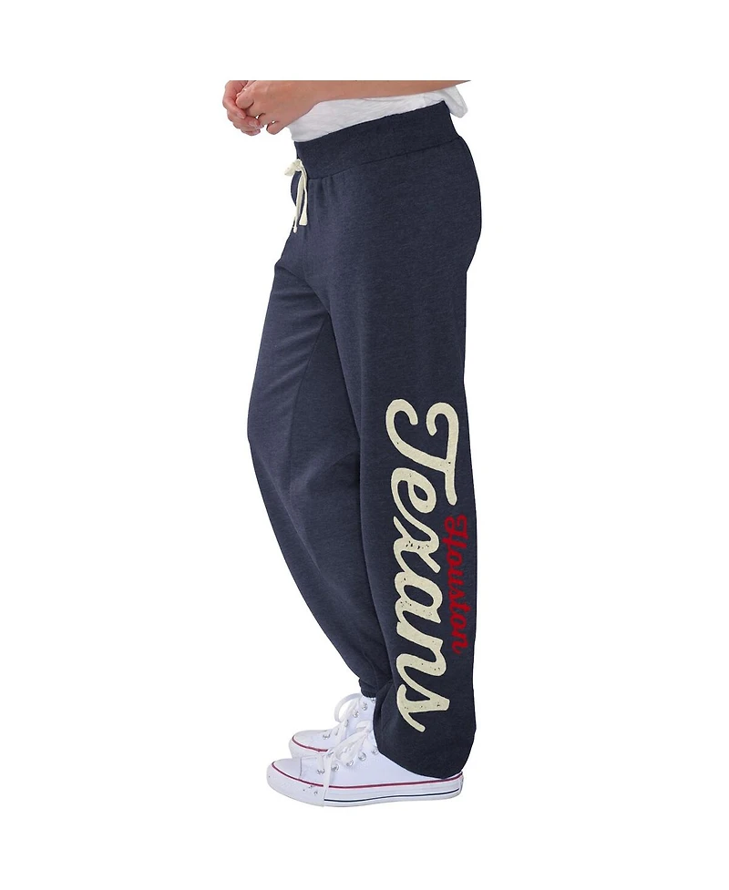 G-Ill 4Her by Carl Banks Women'sNavy Houston Texans Scrimmage Fleece Pants
