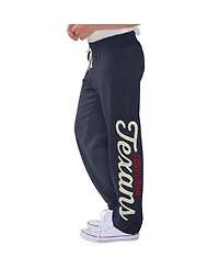 G-Ill 4Her by Carl Banks Women'sNavy Houston Texans Scrimmage Fleece Pants