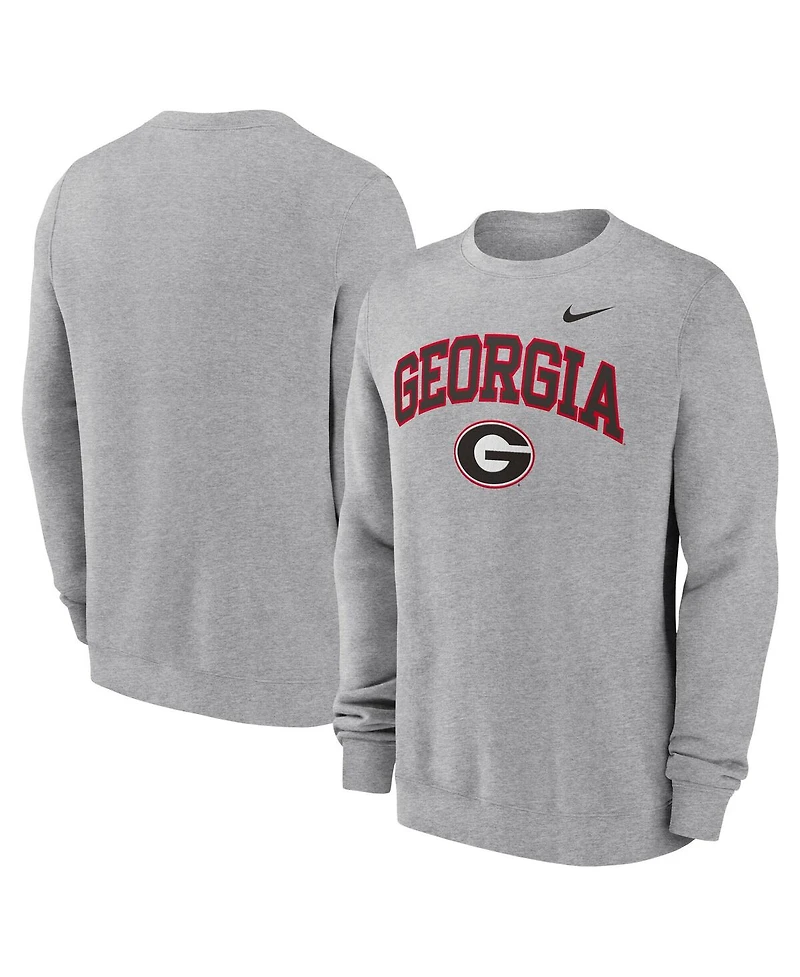 Nike Men's Gray Georgia Bulldogs Arch Pullover Sweatshirt