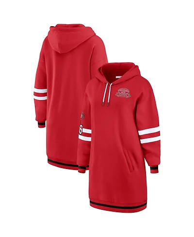 Wear by Erin Andrews Women's Scarlet San Francisco 49ers Hoodie Dress