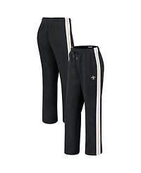 Wear by Erin Andrews Women's Black New Orleans Saints Color Block Straight Leg Pants