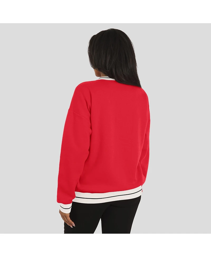 Wear by Erin Andrews Women'sRed Georgia Bulldogs Seal Sweatshirt
