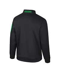 Colosseum Men's Black Oregon Ducks Mainframe Quarter-Zip Fleece Jacket