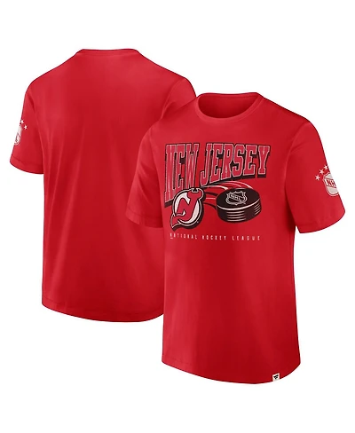 Fanatics Men's Red New Jersey Devils Decades Collection Made to Last T-Shirt