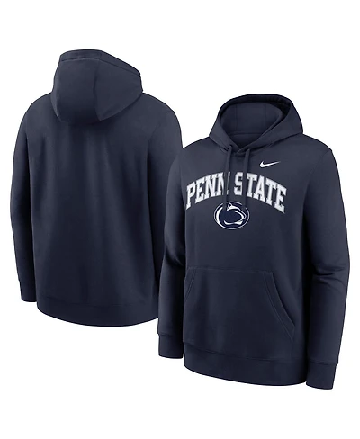 Nike Men's Navy Penn State Nittany Lions Club Fleece Arch Pullover Hoodie