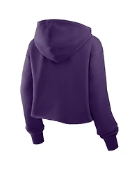 Fanatics Women's Purple Baltimore Ravens Oversized Hometown Heritage Cropped Hoodie