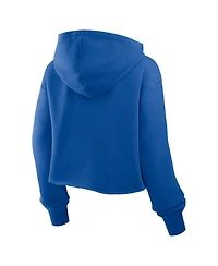 Fanatics Women's Royal Dallas Cowboys Oversized Hometown Heritage Cropped Hoodie